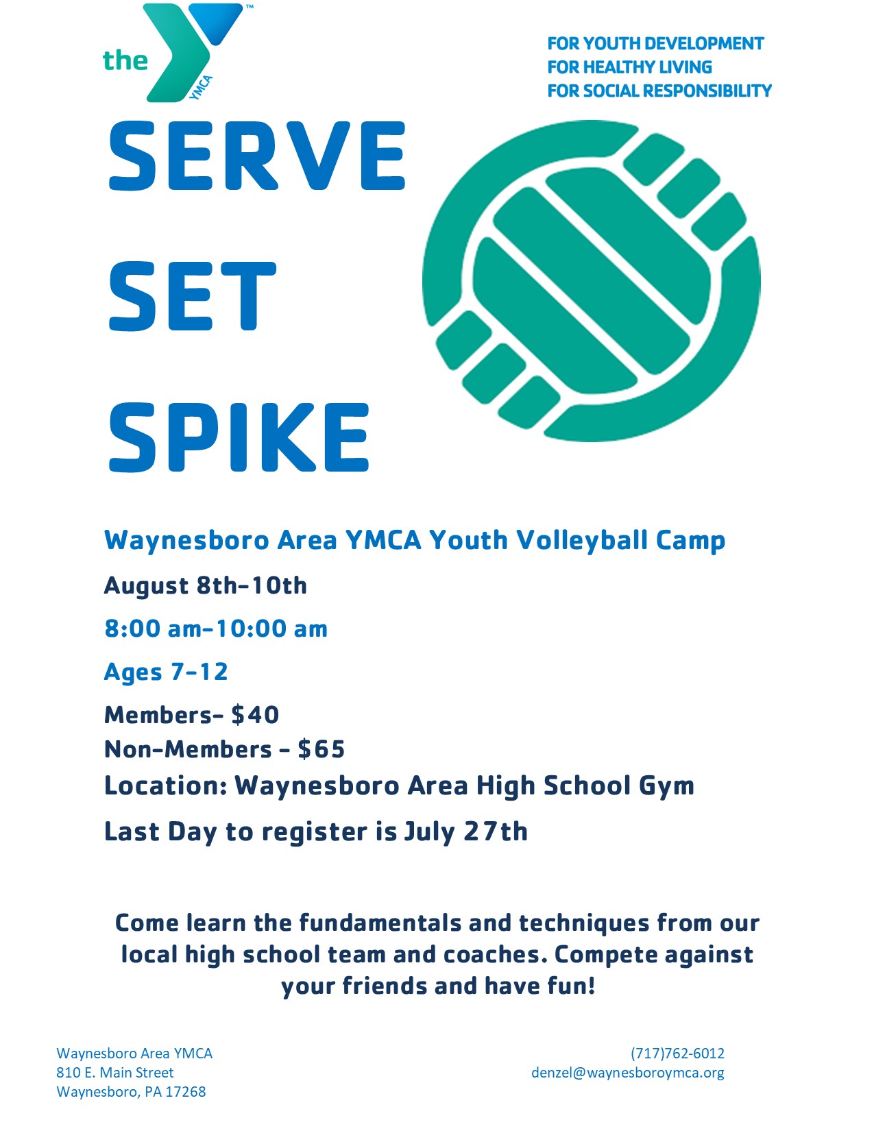 Sport Camps Waynesboro YMCA