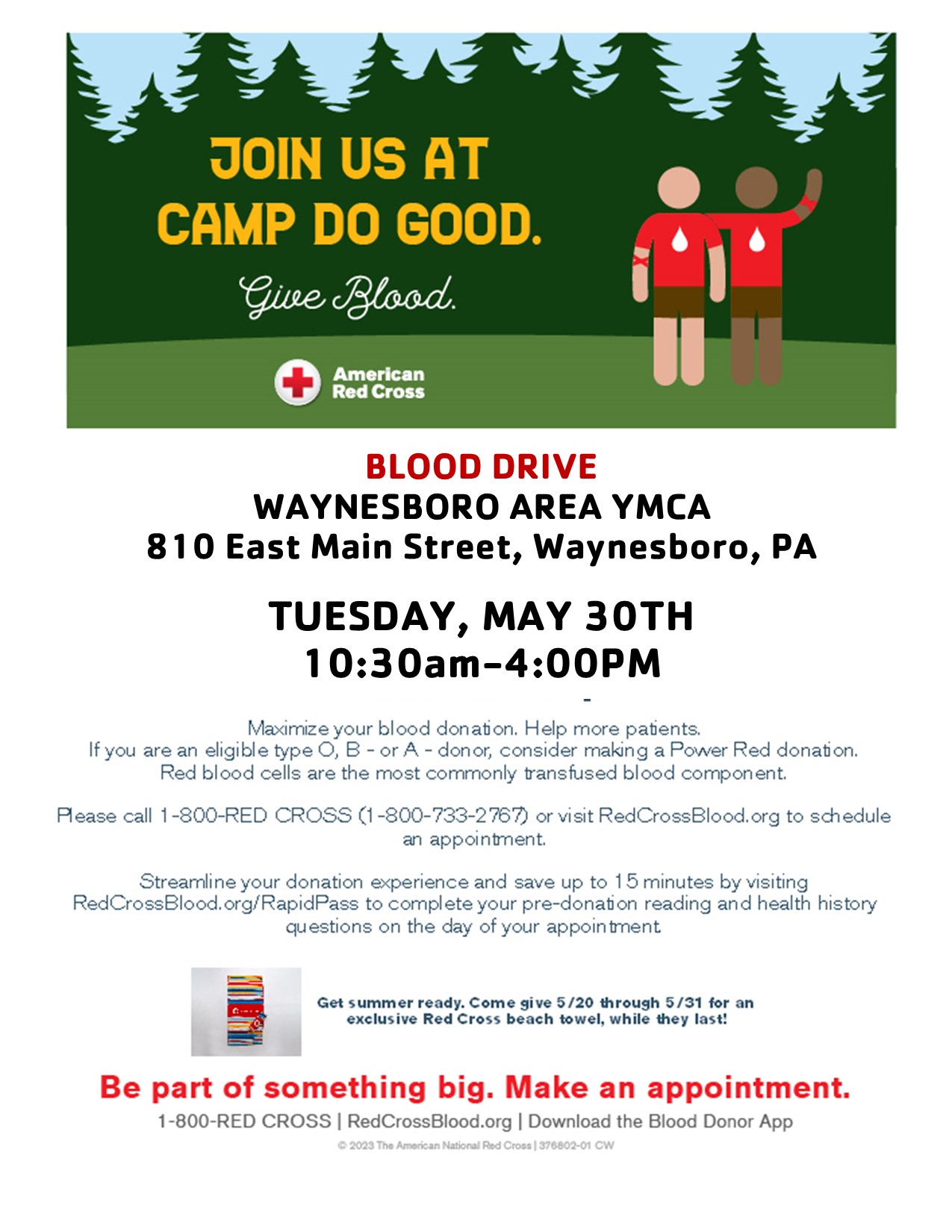 rim marmorering aborre Blood Drive with the American Red Cross – Waynesboro YMCA