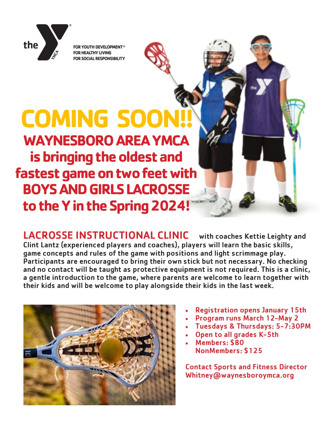Lacrosse Instructional Clinic Waynesboro YMCA